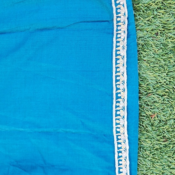 Fabindia Teal Kurta with Gota Embroidery - Picture 5 of 5